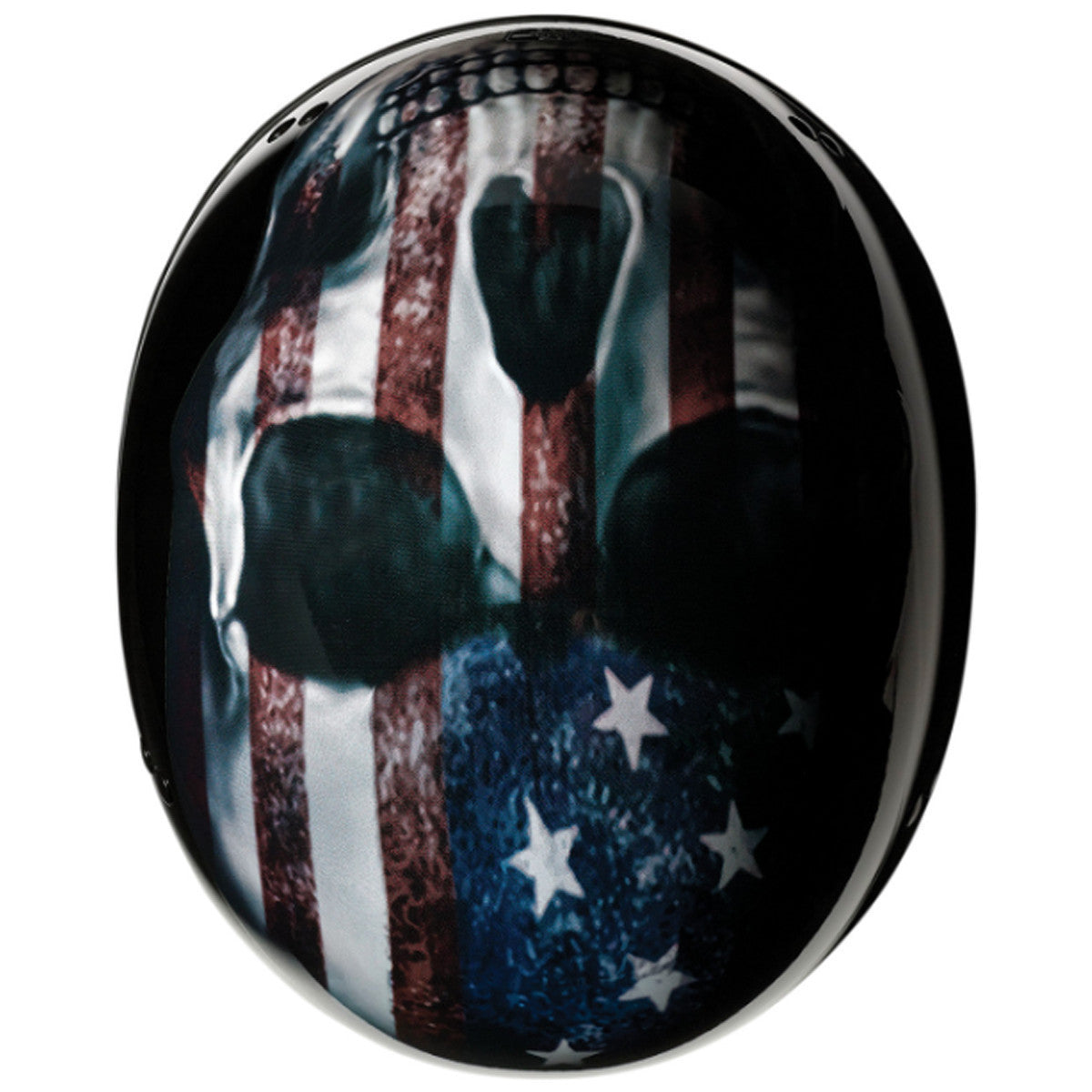 Z1R Vagrant USA Skull Helmet - Top View