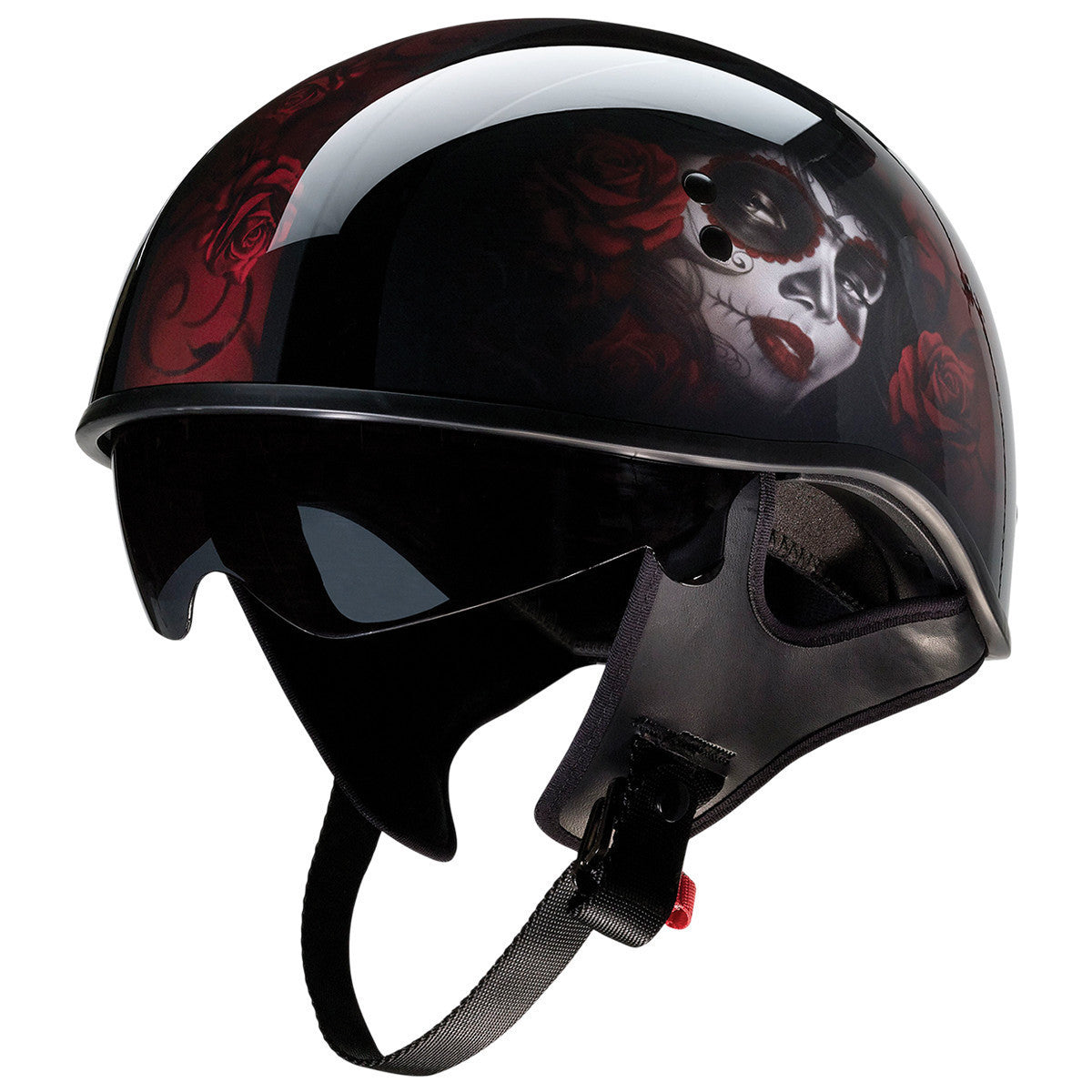 Z1R Vagrant Red Catrina Helmet