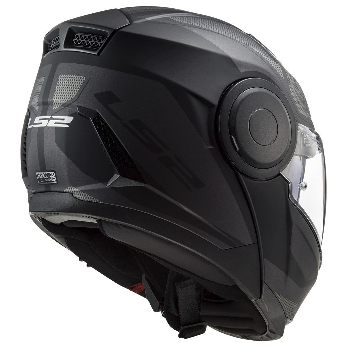 LS2 Horizon Axis Modular Helmet - Rear-View