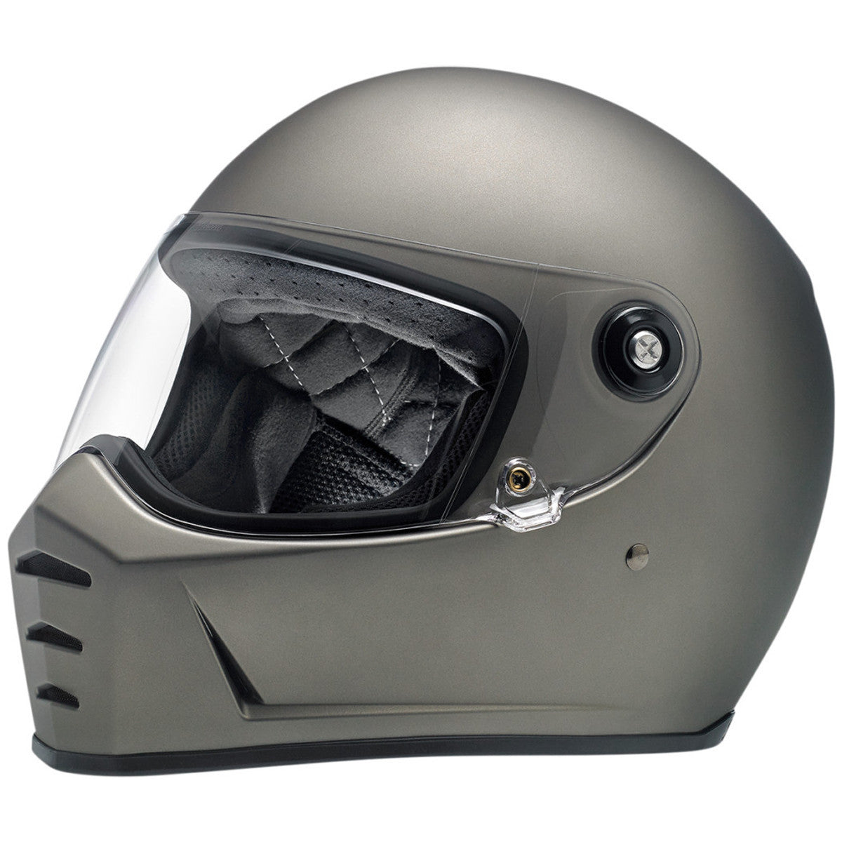 Biltwell Lane Splitter Flat Titanium Helmet