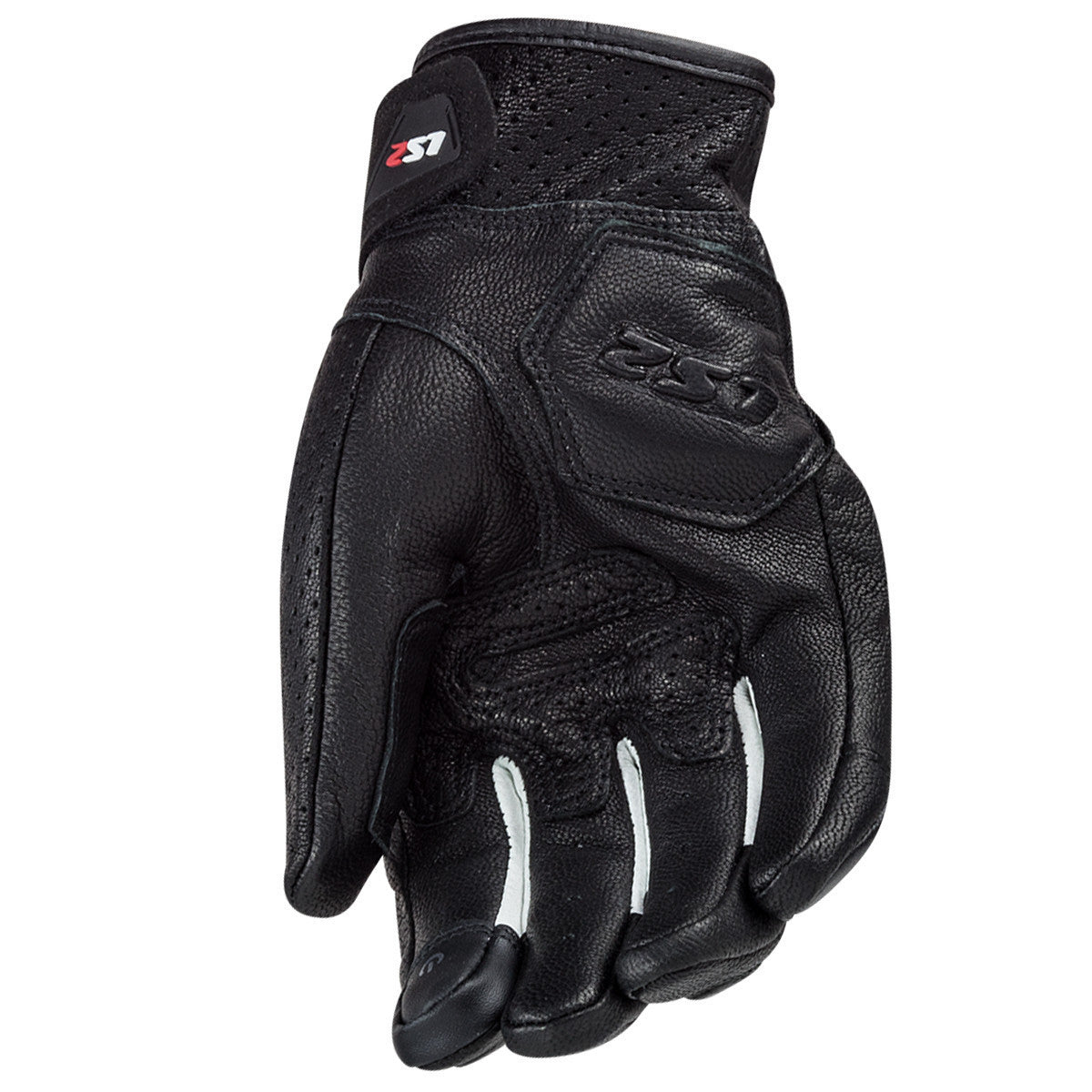 LS2 Spark Motorcycle Gloves-Black/White