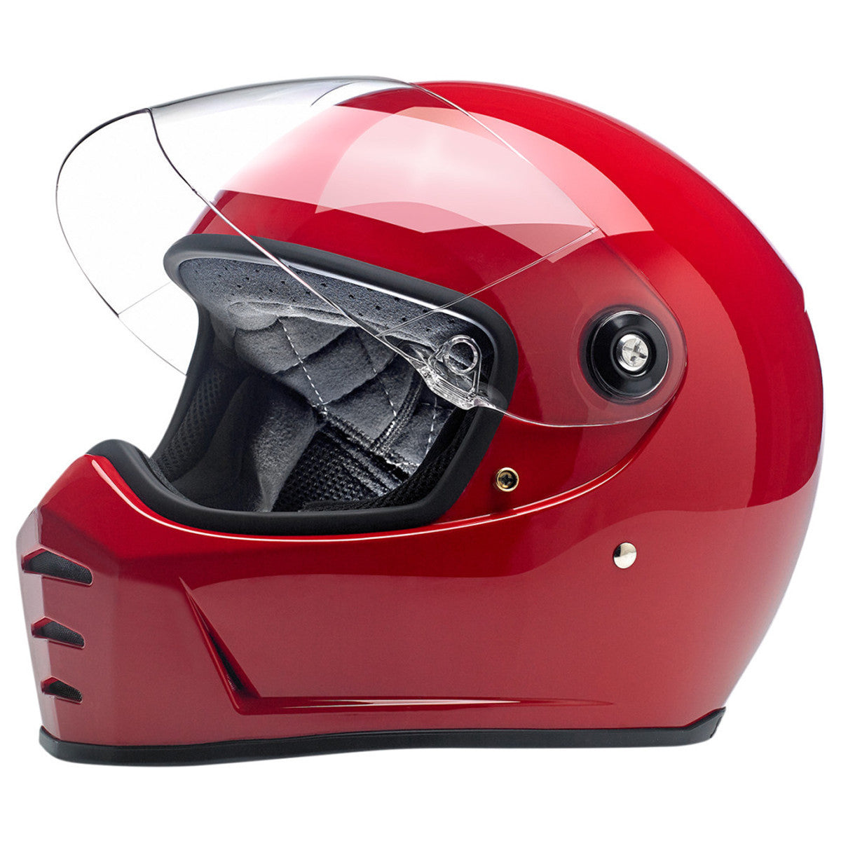 Biltwell Lane Splitter Gloss Blood Red Helmet