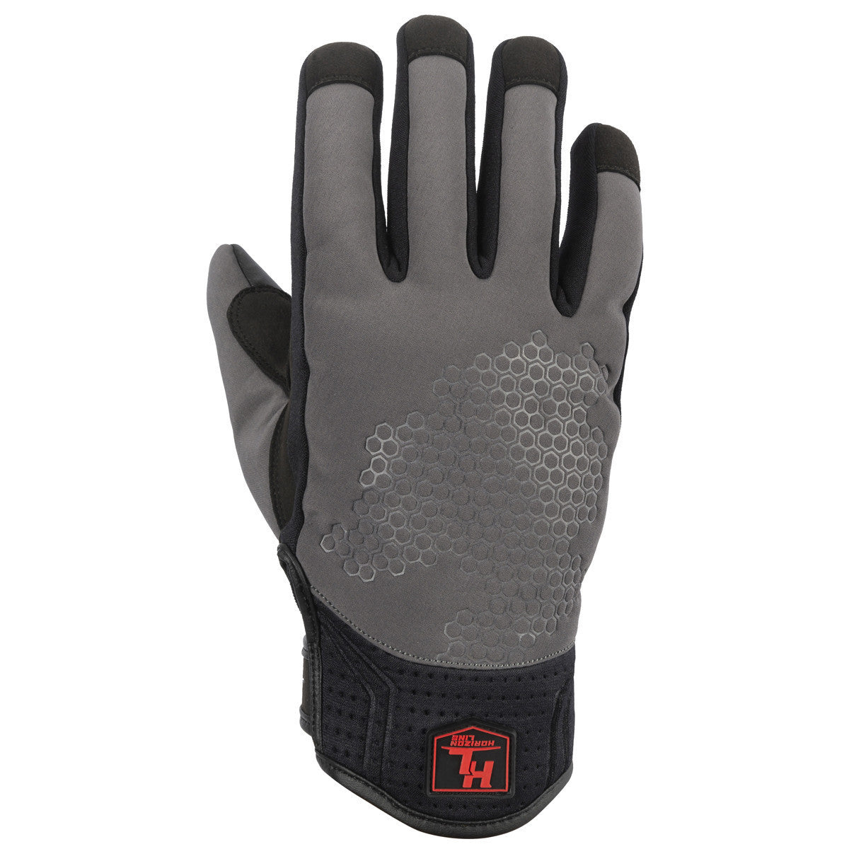 Tour Master Horizon Line Storm Chaser Gloves - Grey Front View