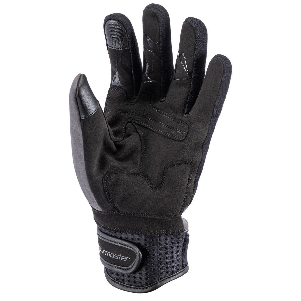 Tour Master Womens Horizon Line Storm Chaser Gloves - Grey Palm View