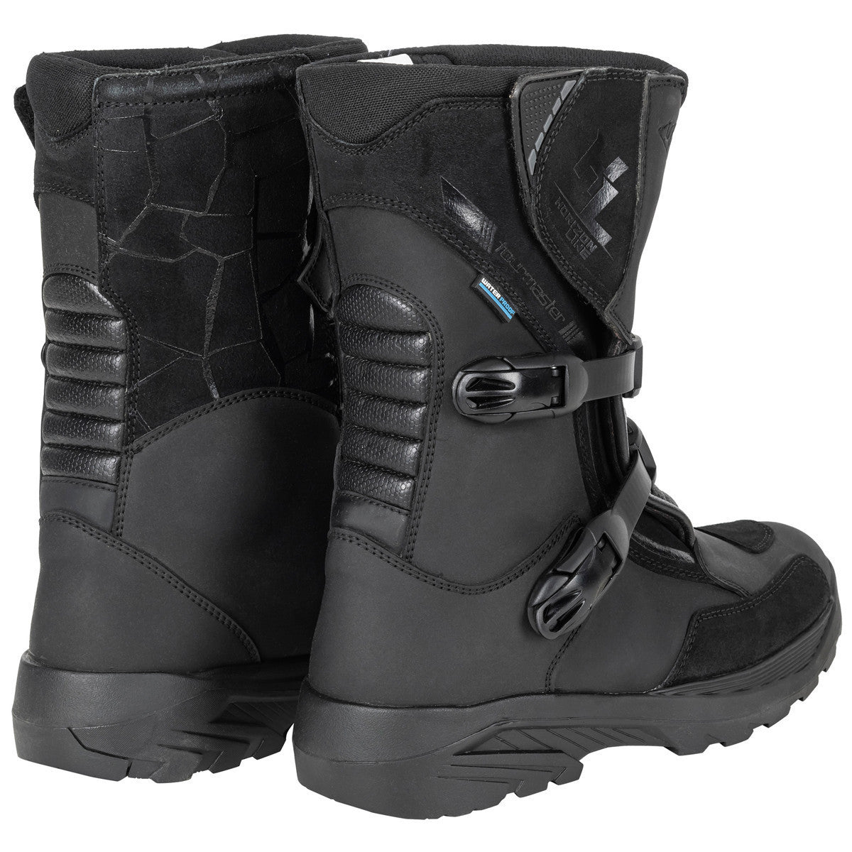 Tour Master Horizon Line Trailblazer WP Boots - Black Rear View