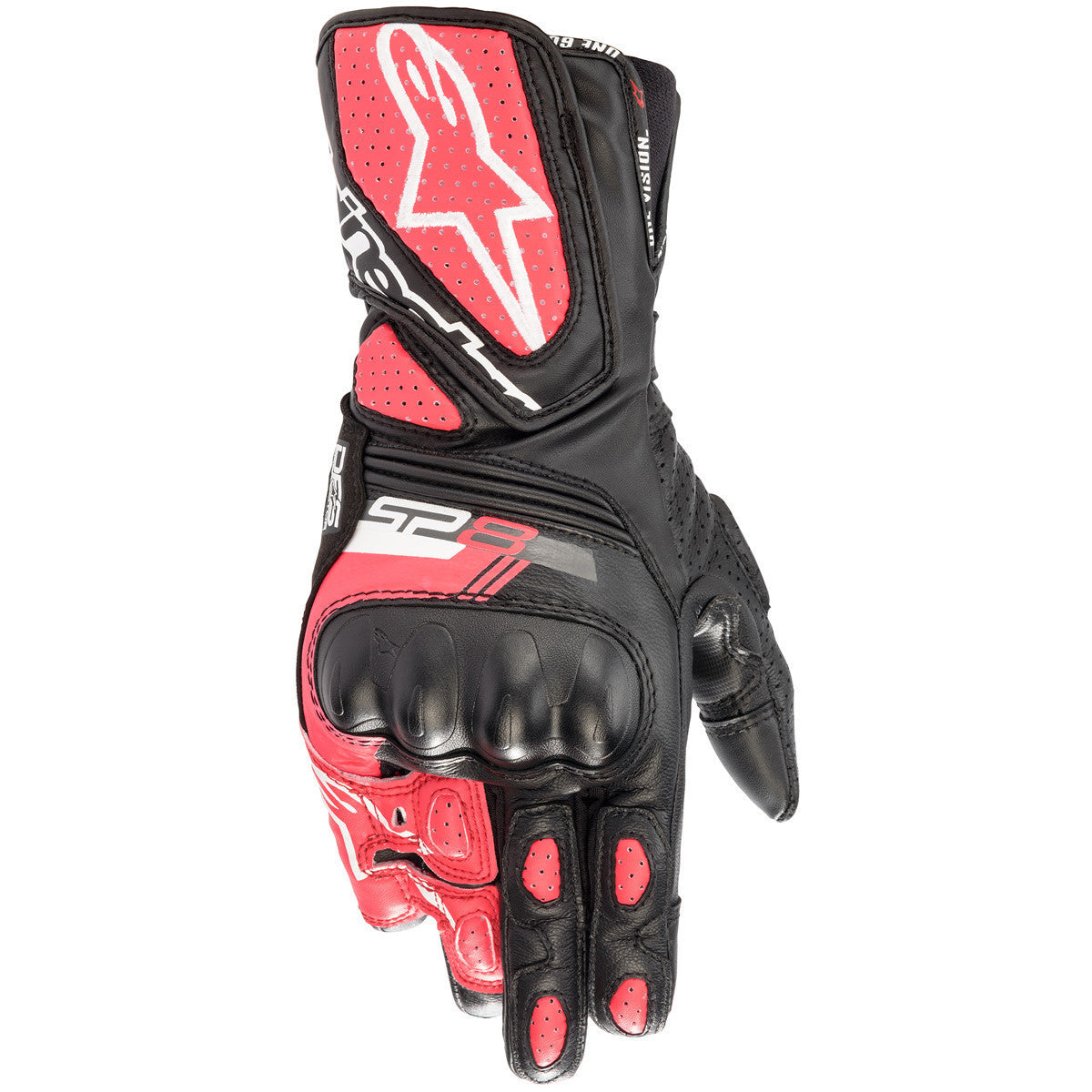 Alpinestars Stella SP-8 V3 Leather Gloves - Black/Pink