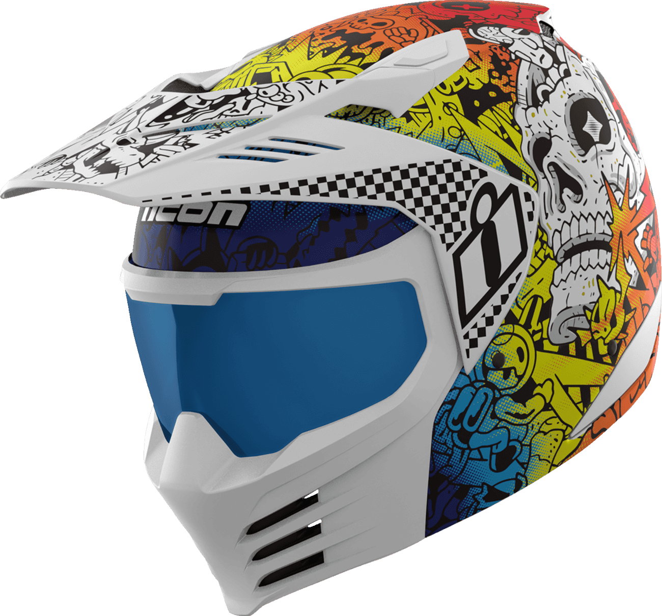 Icon Elsinore Doodle 3 Modular Motorcycle Helmet