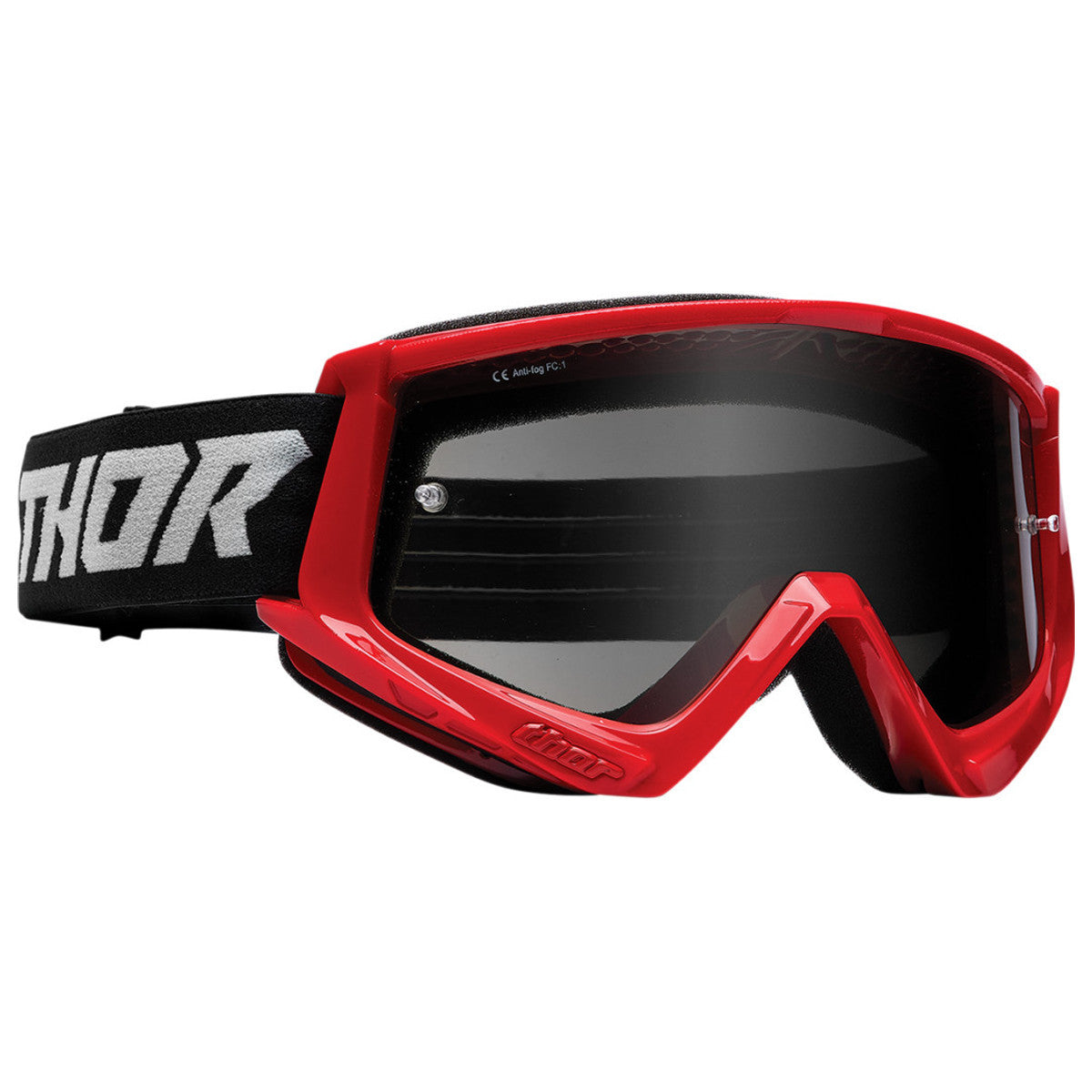 Thor Combat Sand Racer Goggles - Red/Grey