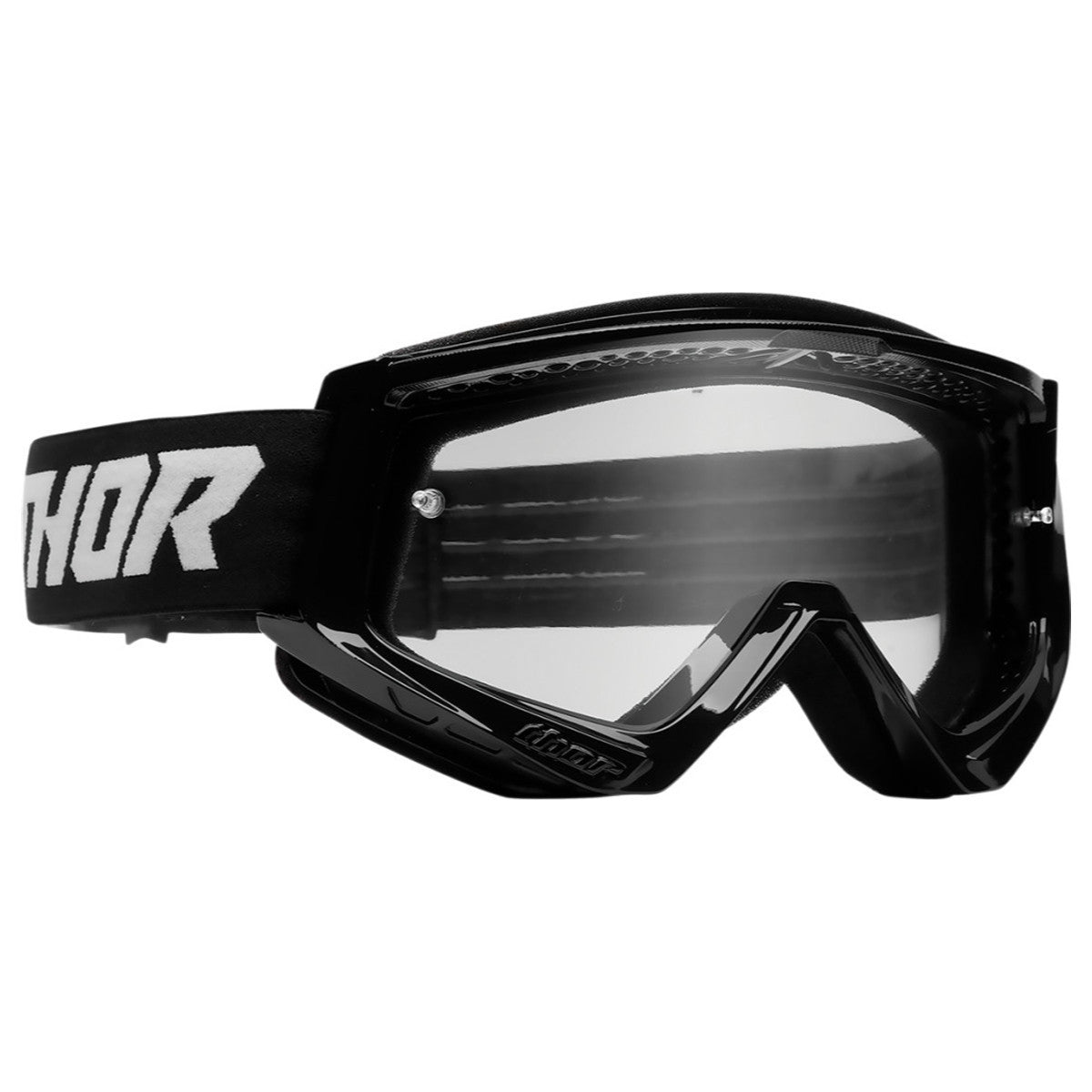 Thor Combat Racer Goggles - Black-White