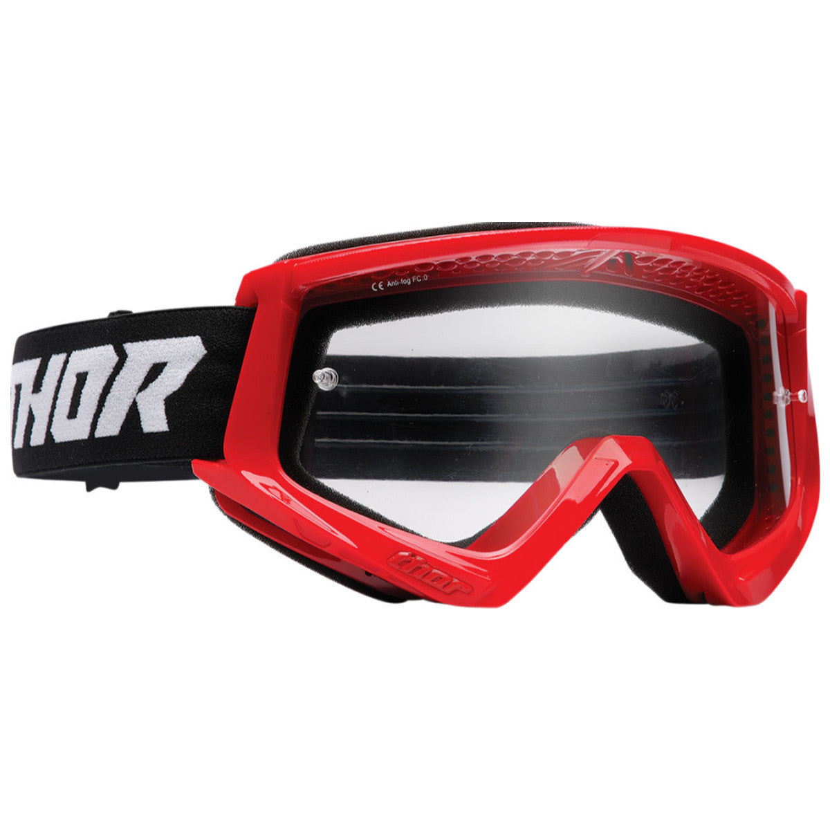 Thor Combat Racer Goggles - Red-Black