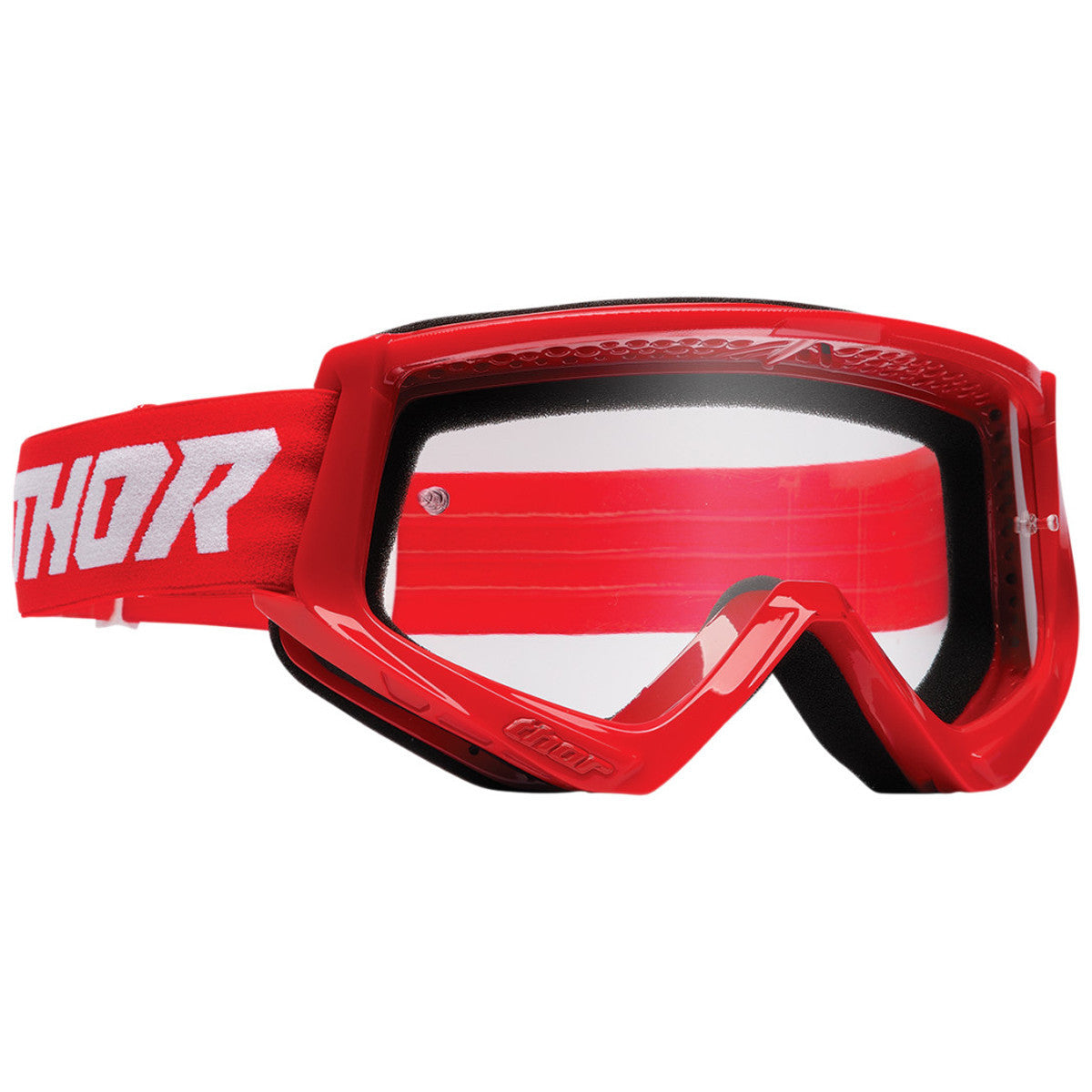 Thor Combat Racer Goggles - Red-White