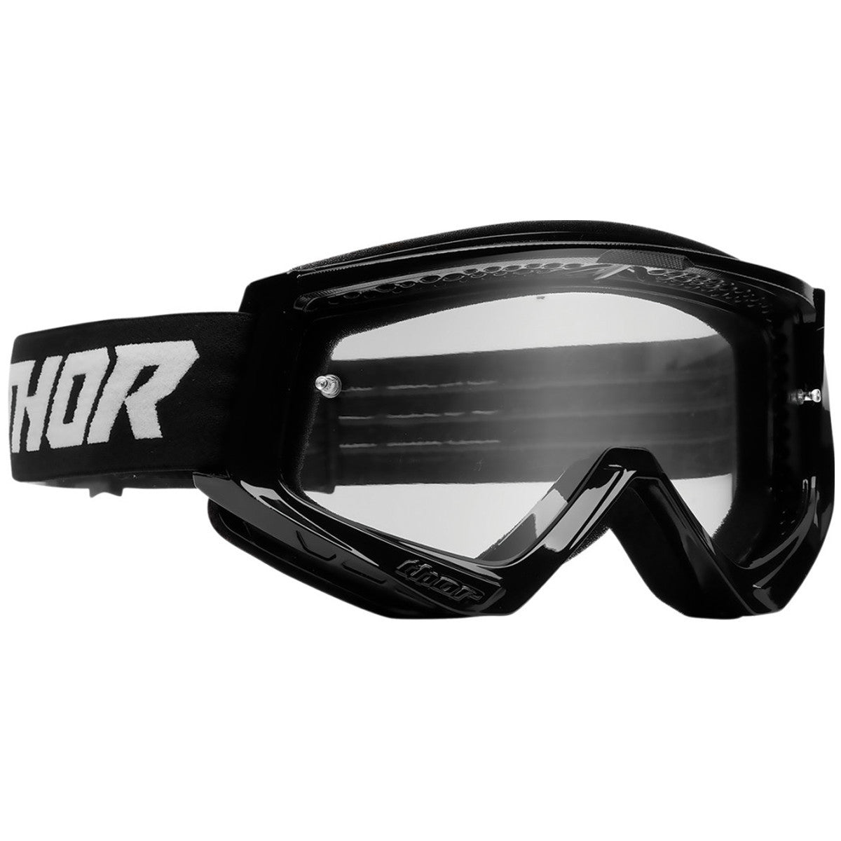 Thor Youth Combat Racer Goggles - Black-White