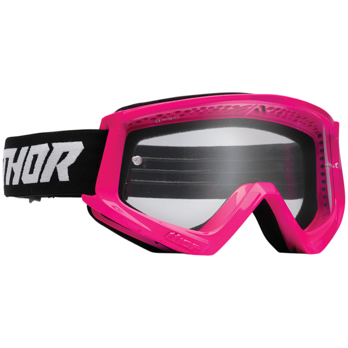 Thor Youth Combat Racer Goggles - Black-Pink