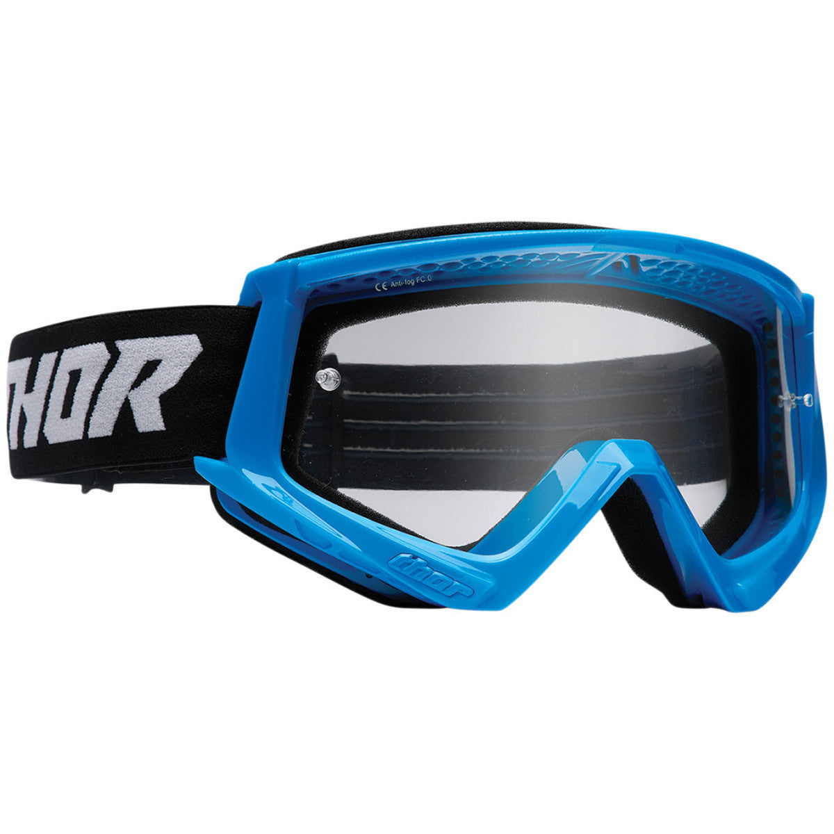 Thor Youth Combat Racer Goggles - Black-Blue