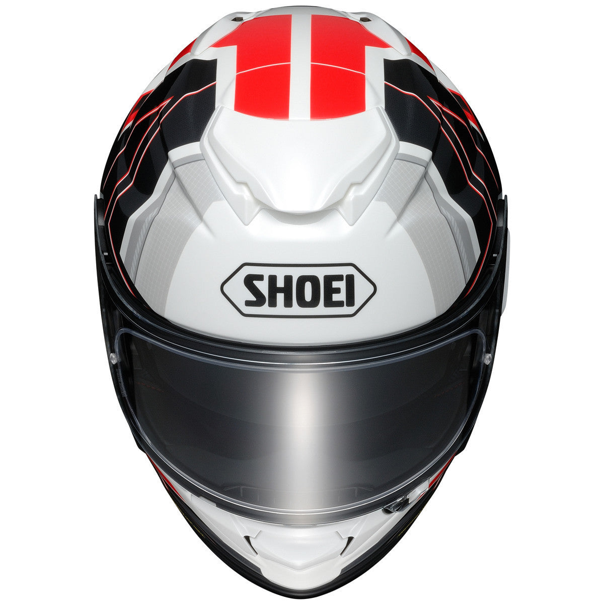 Shoei GT-Air II Aperture Helmet-White/Red-Front-View