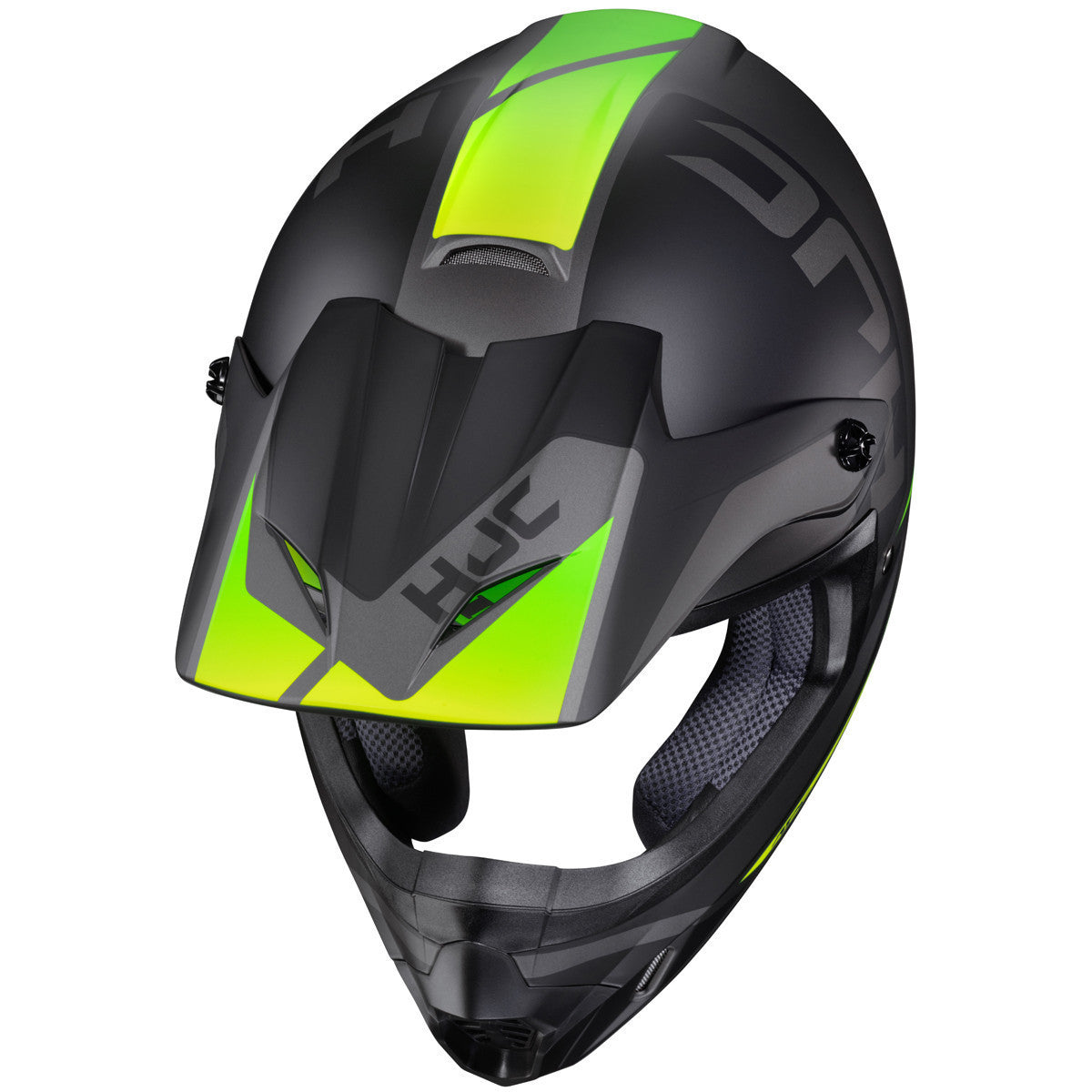 HJC CS-MX 2 Creed Helmet - Hi-Viz Top View