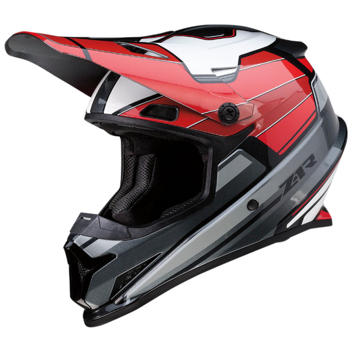 Z1R Rise MC Helmet - Red/Grey