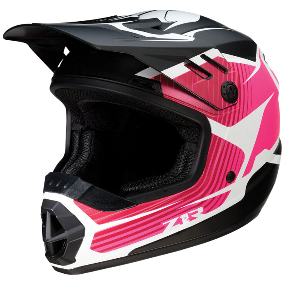 Z1R Youth Rise Flame Helmet - Pink