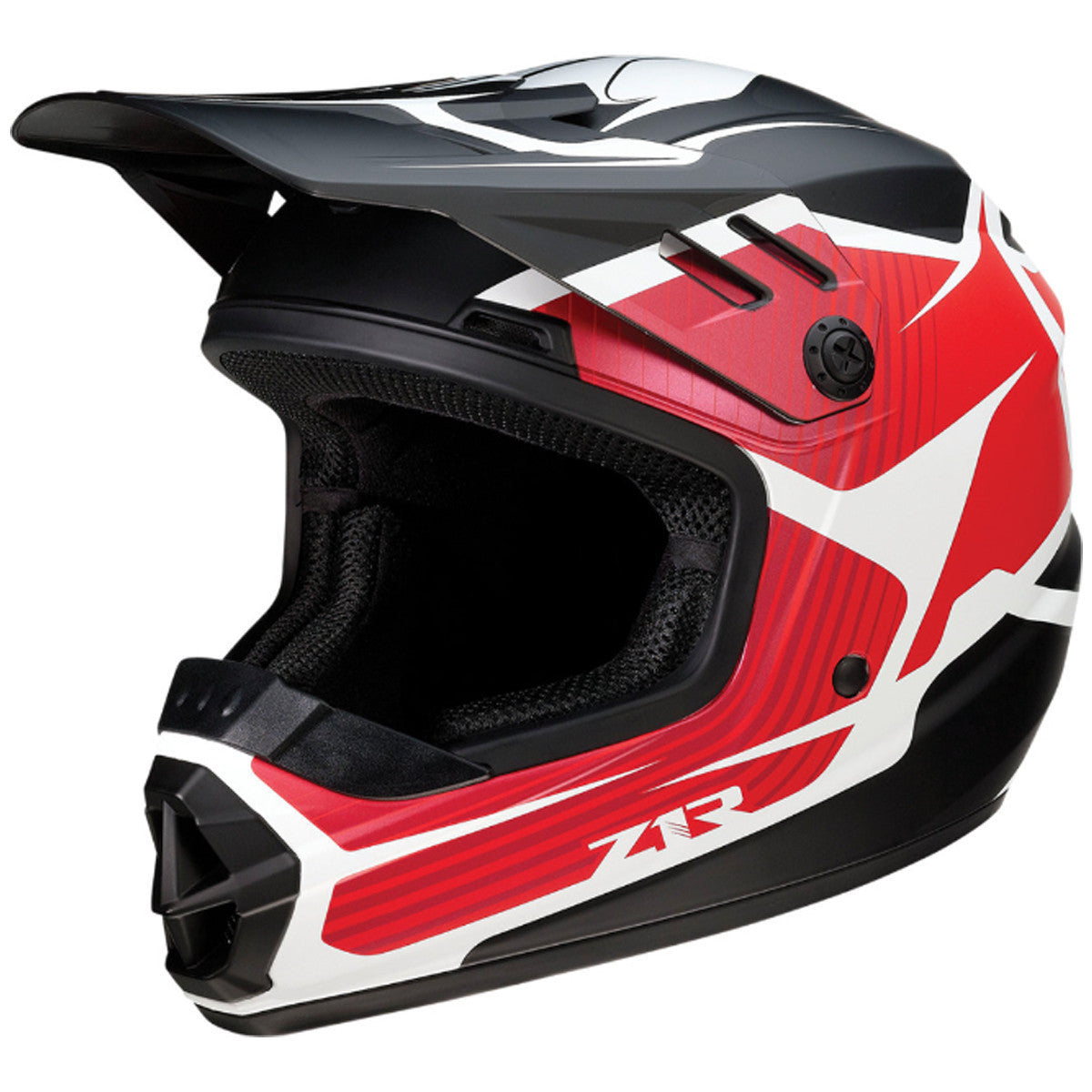 Z1R Youth Rise Flame Helmet - Red