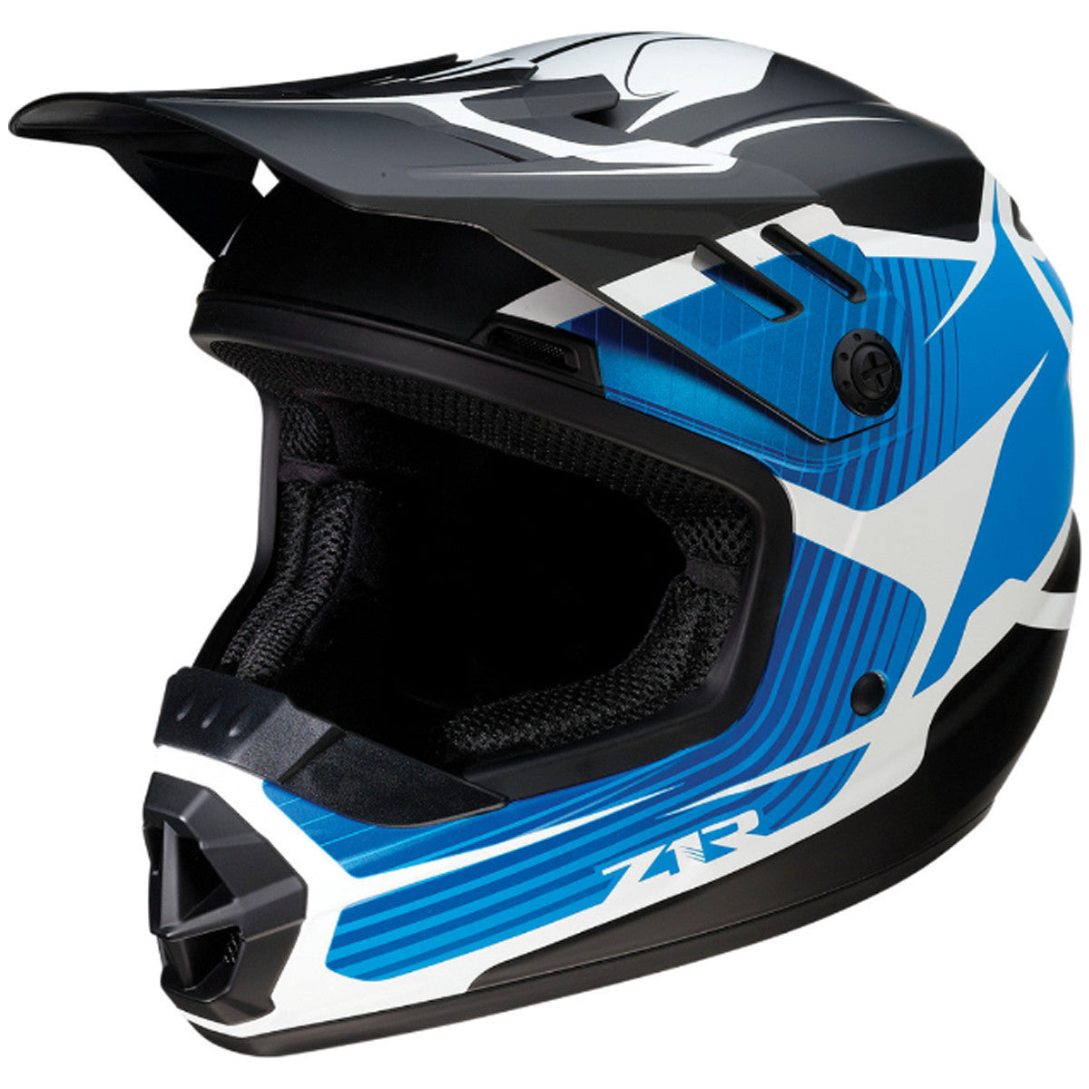 Z1R Youth Rise Flame Helmet - Blue