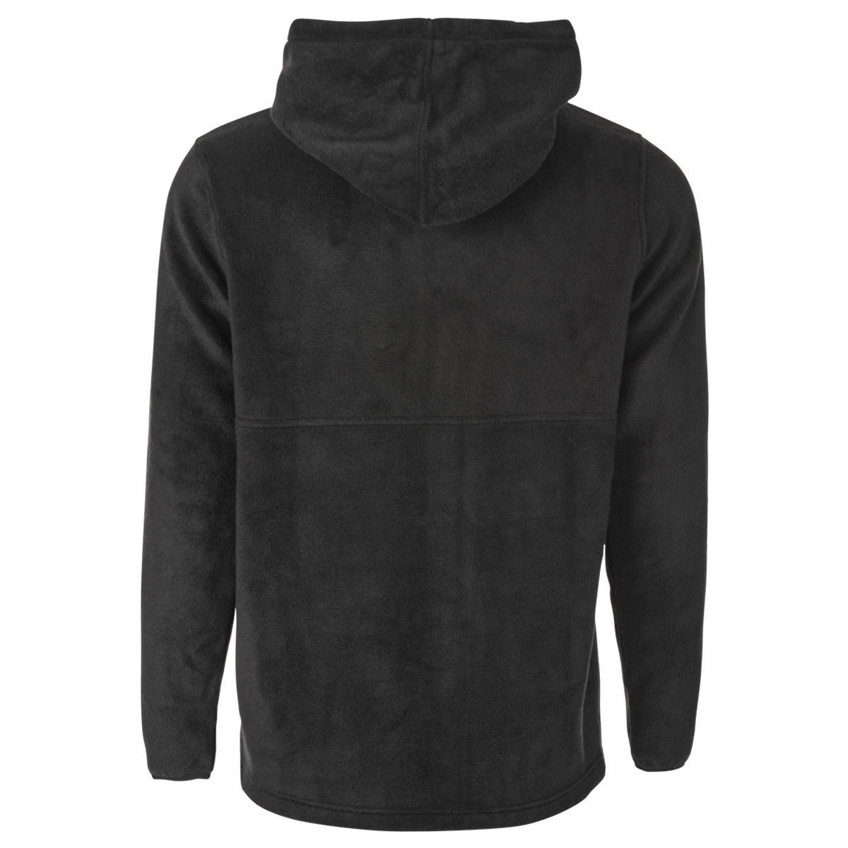 Fly Half Zip Pullover Hoody-Black-Back-View