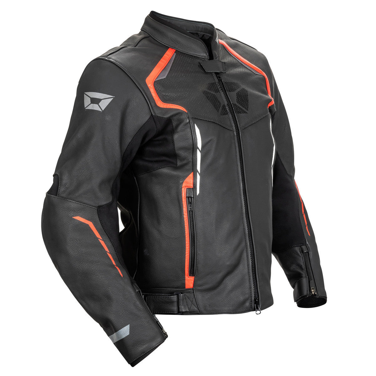 Cortech Speedway Chicane Leather Jacket - Red Side View