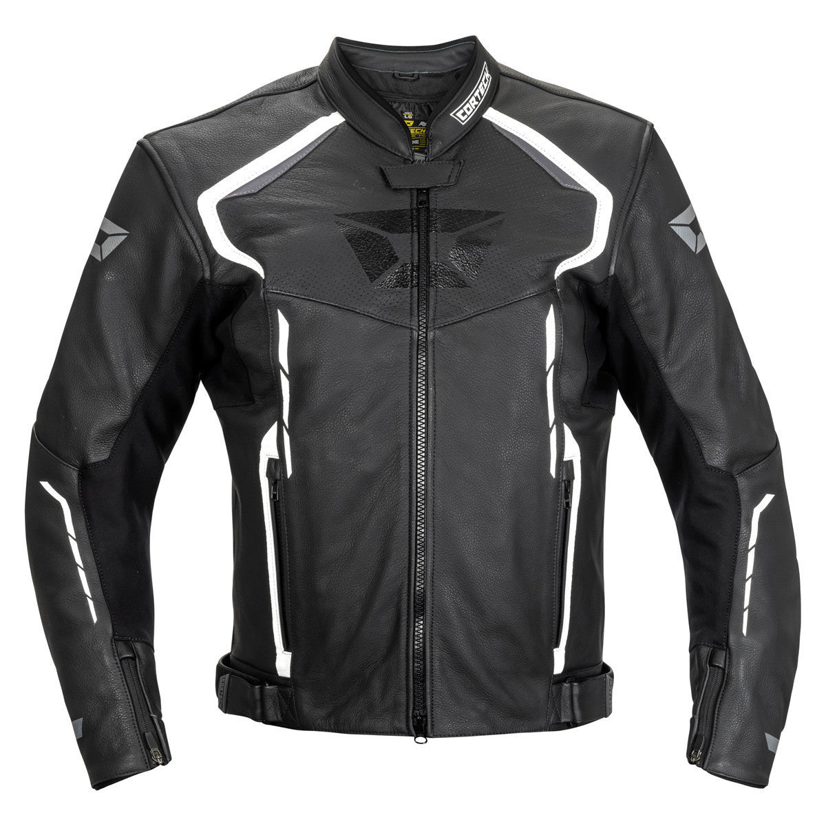 Cortech Speedway Chicane Leather Jacket - White