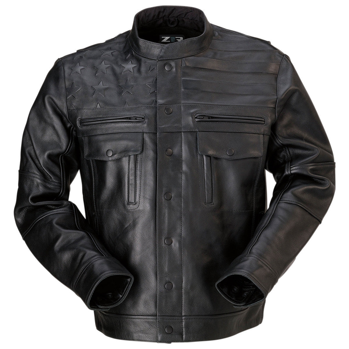 Z1R Deagle Leather Jacket - Black