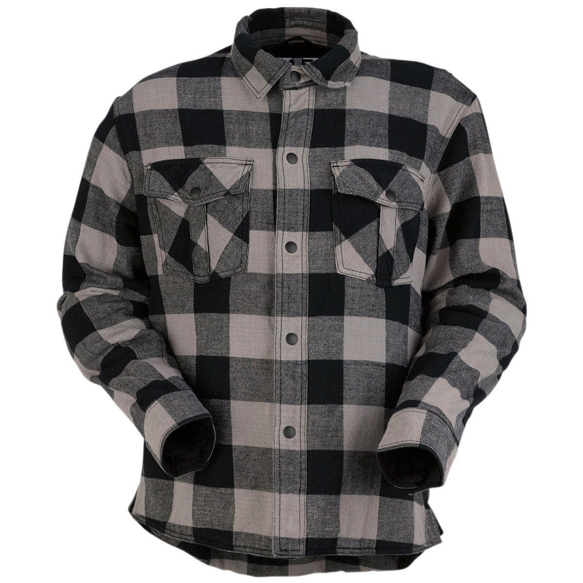 Z1R Duke Flannel Shirt - Grey/Black