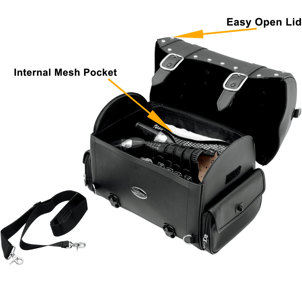 Saddlemen Desperado Express Tail Bag  - Infographics