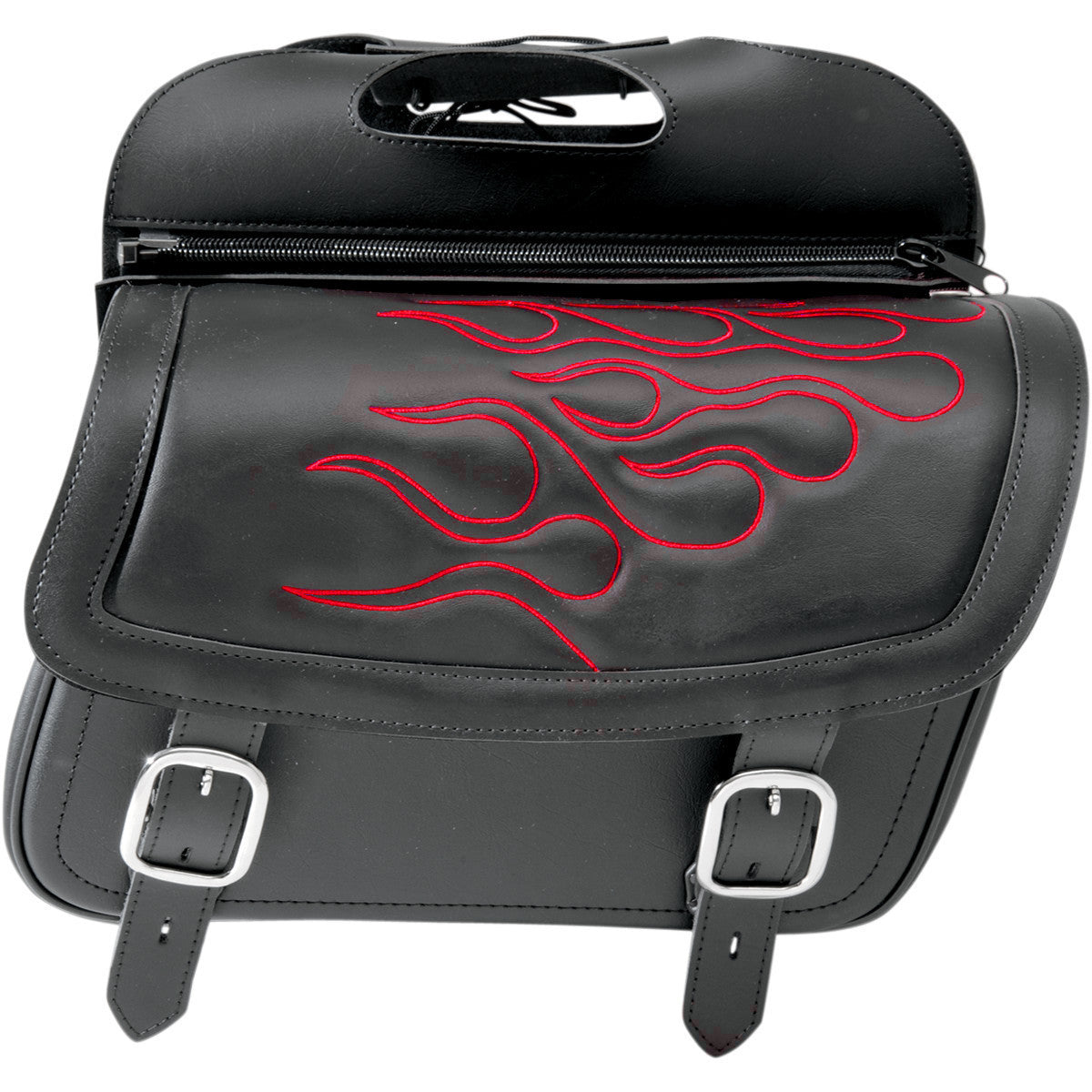 Saddlemen Highwayman Tattoo Saddlebags - Dark Red