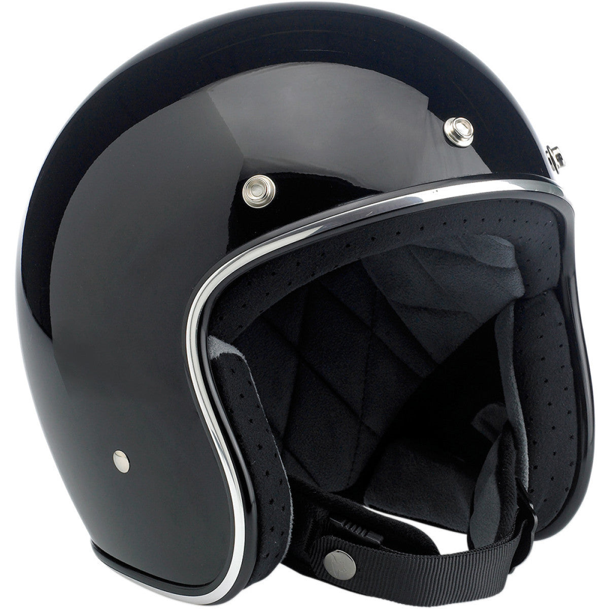 Biltwell Bonanza Black Open Face Helmet