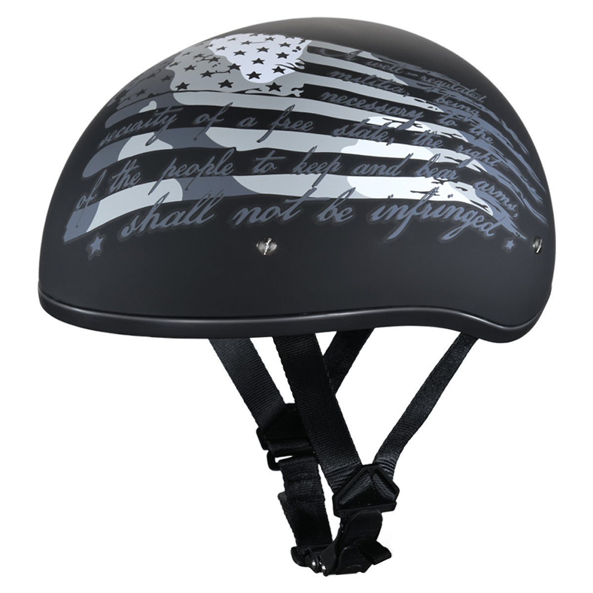 Daytona Skull Cap 2nd Amendment Half Helmet