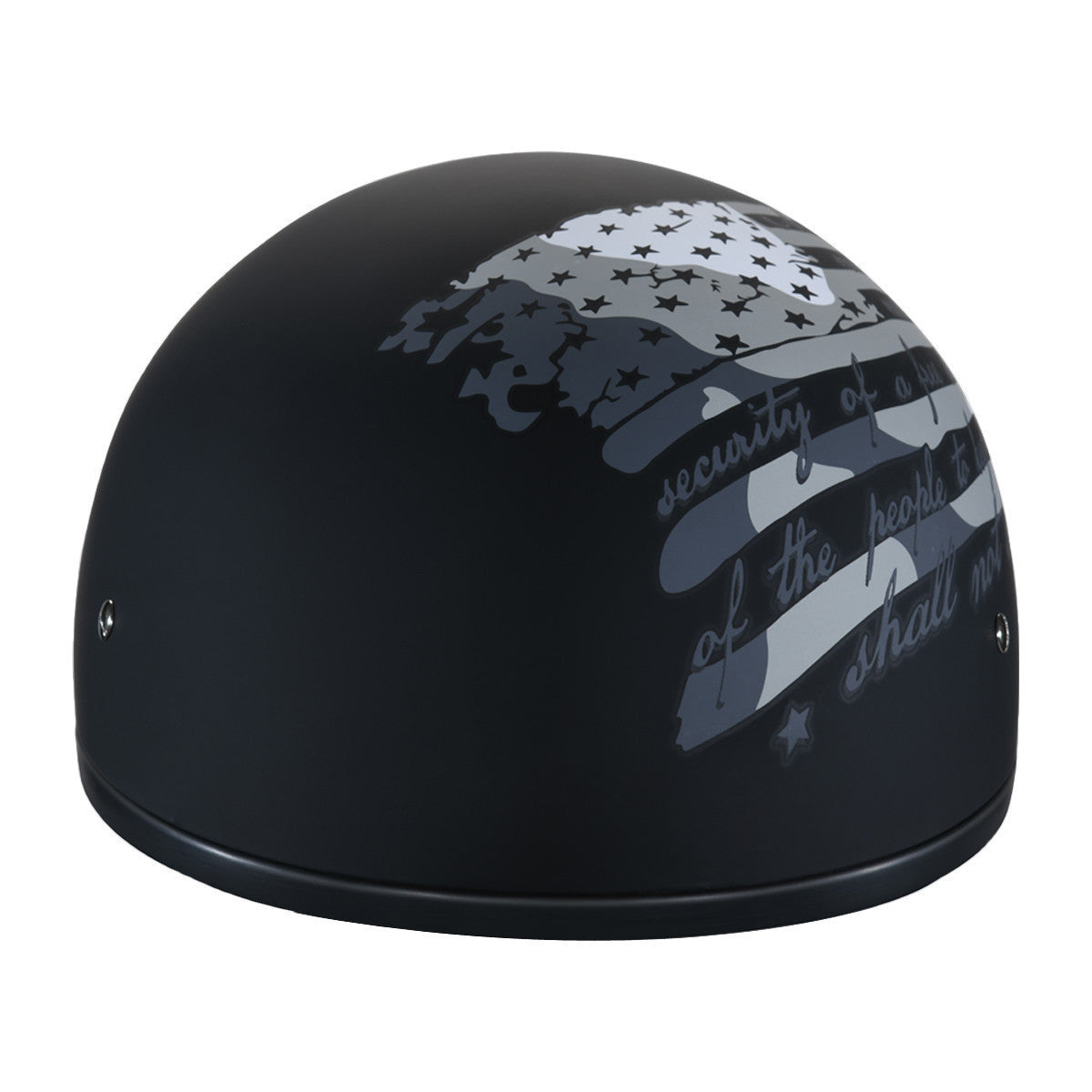 Daytona Skull Cap 2nd Amendment Half Helmet-Front-View