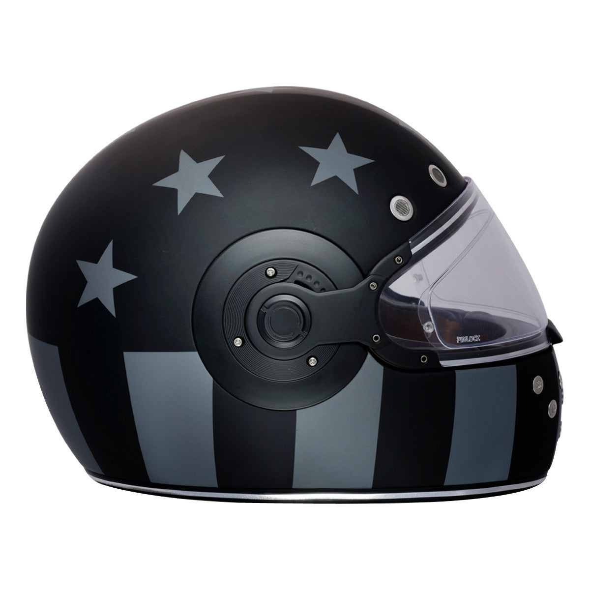 Daytona Retro Captain America Stealth Helmet-Side-View