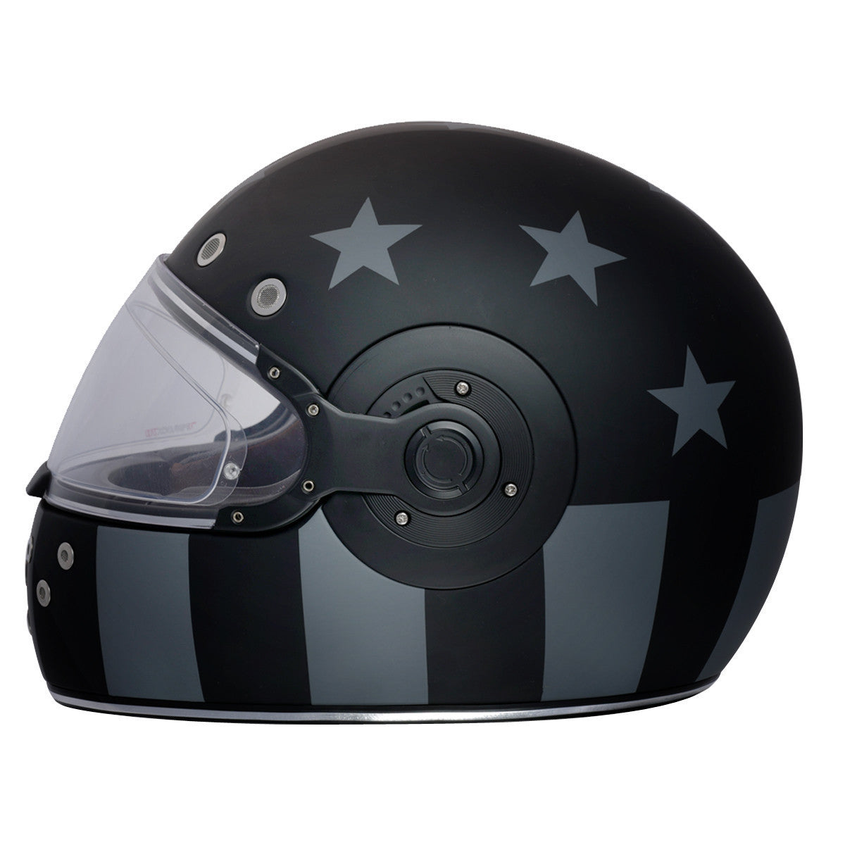 Daytona Retro Captain America Stealth Helmet-Side-View