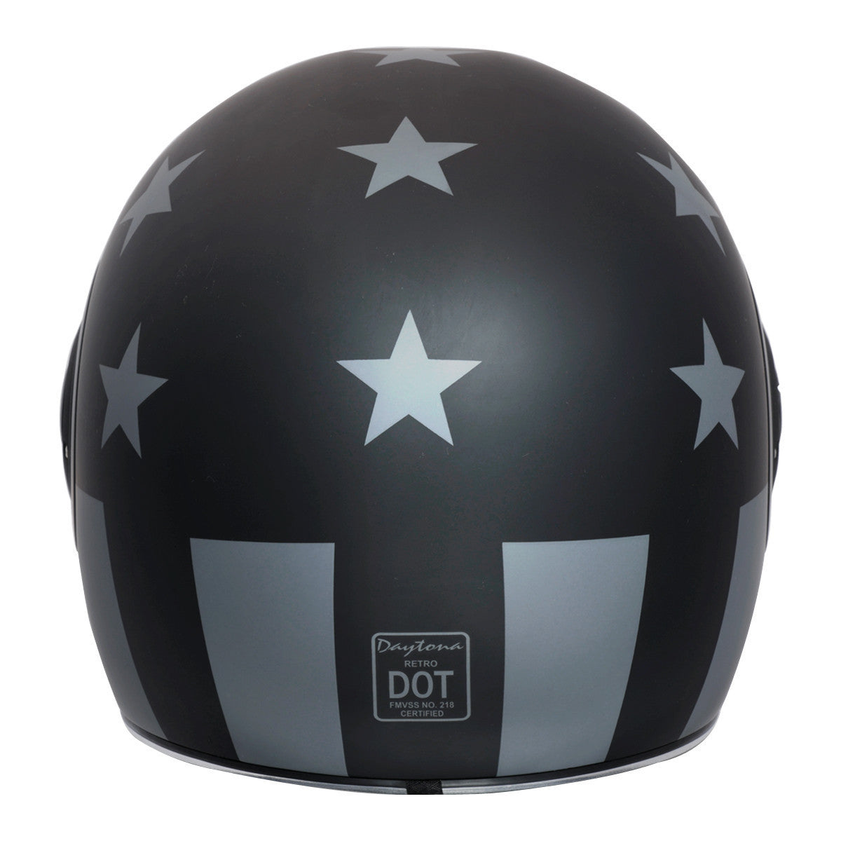 Daytona Retro Captain America Stealth Helmet-Back-View