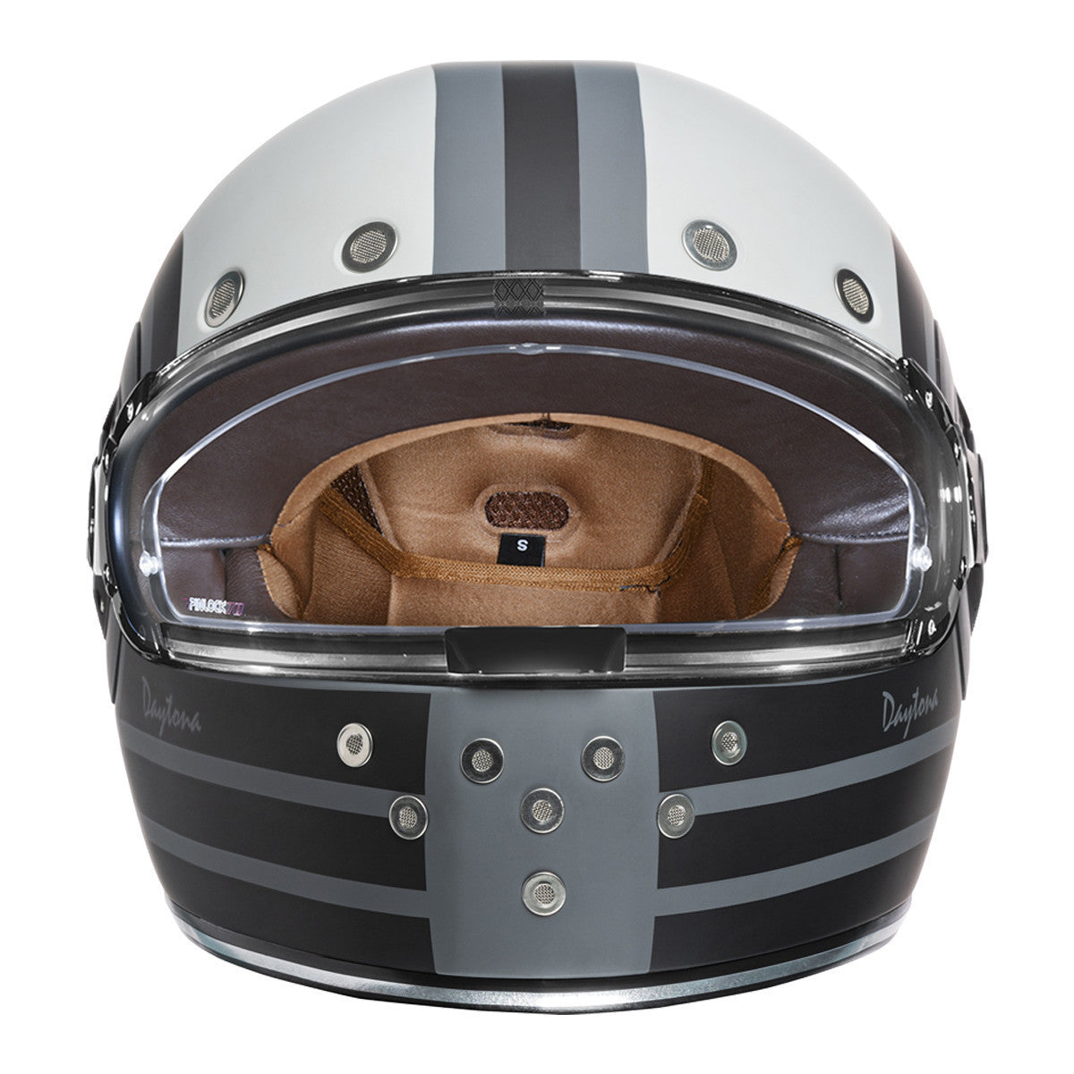 Daytona Retro Racer Helmet-Front-View