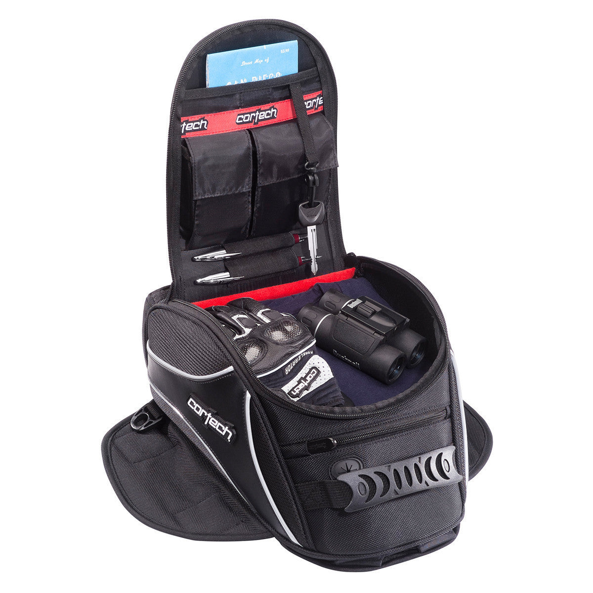 Cortech Super 2.0 12 Liter Tank Bag - Open View