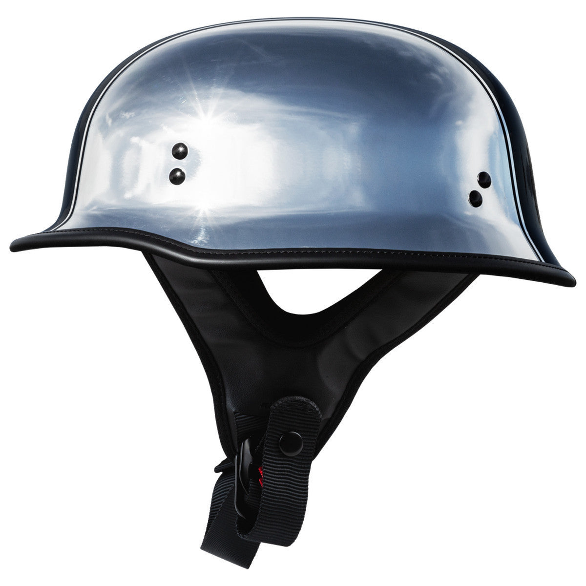 Highway 21 9MM German Beanie Helmet - Chrome