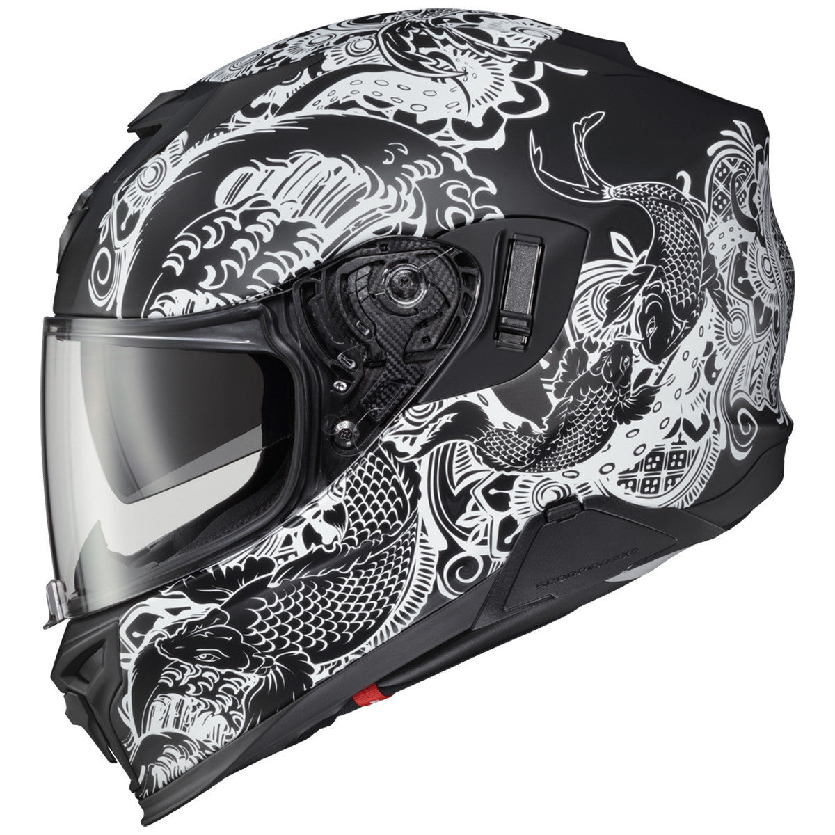 Scorpion EXO-T520 Nama-Sushi Helmet-Black/White