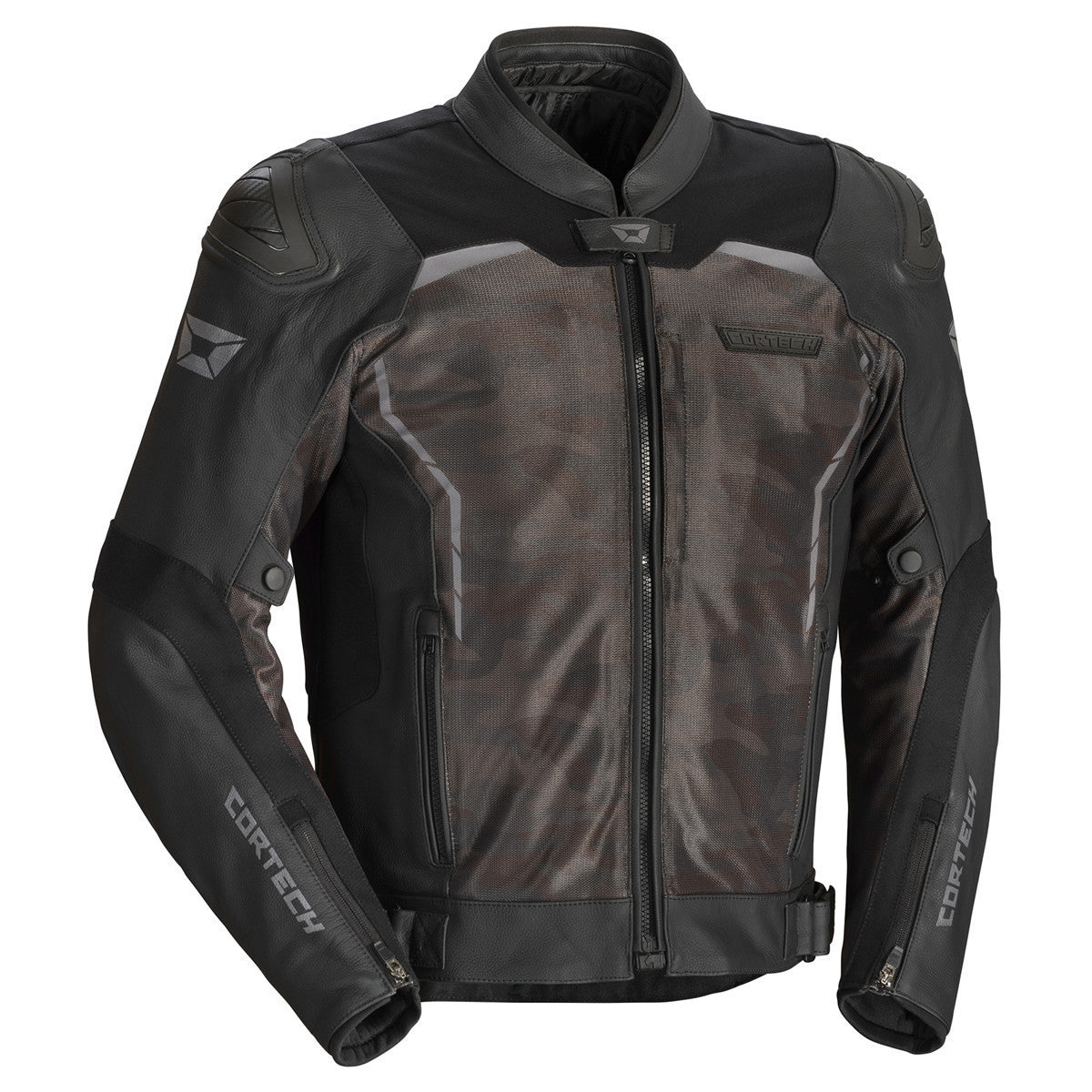 Cortech Speedway Vader Leather Jacket-Camo