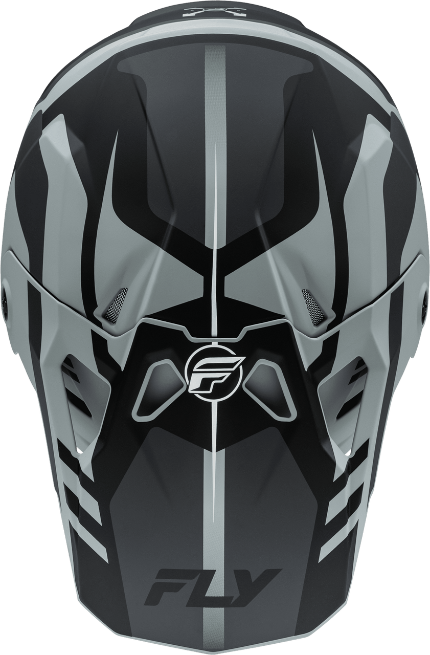 Fly-Racing-Formula-CP-Krypton-Motorcycle-Helmet-matte-grey/black-top-view