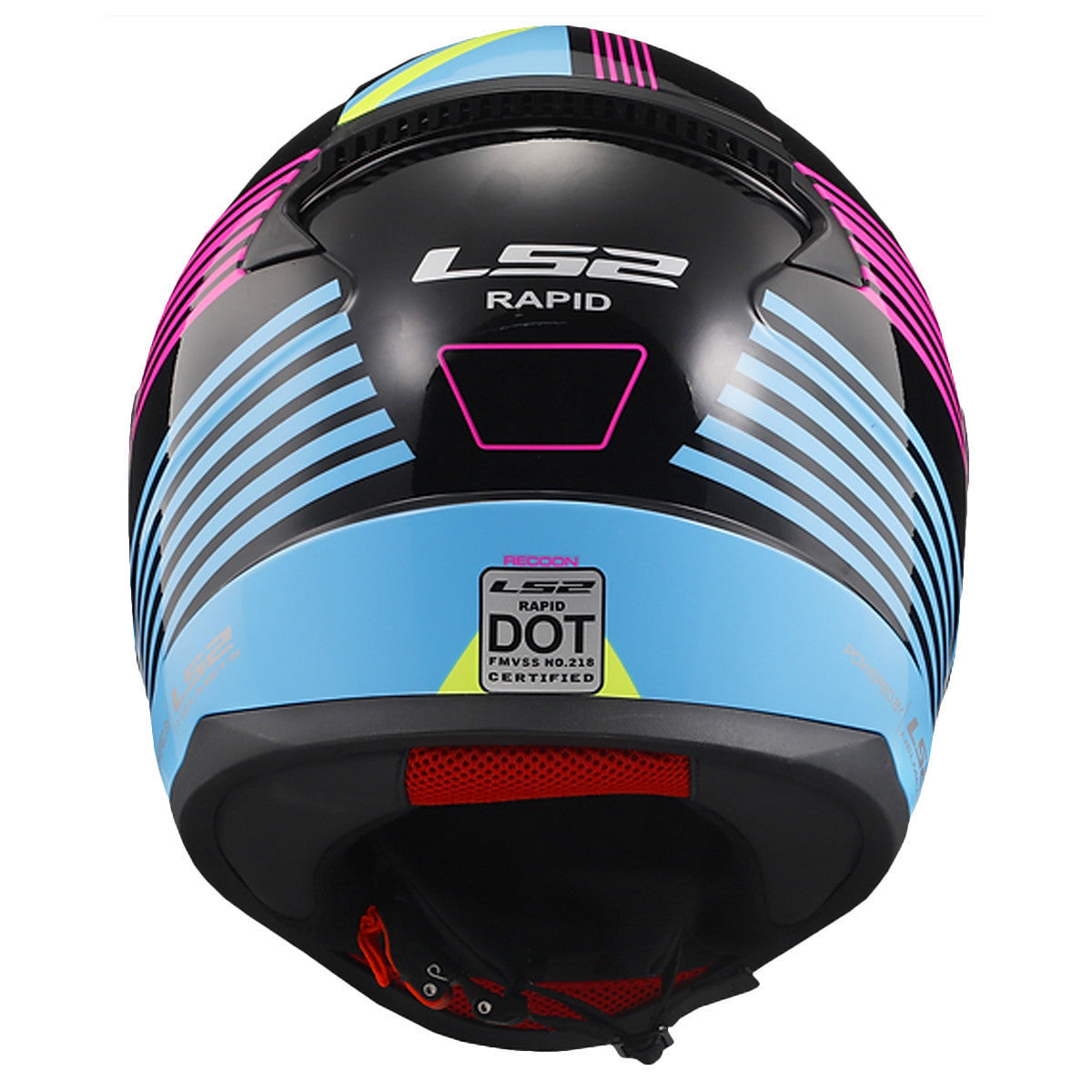 LS2 Rapid Rad Helmet-Back-View