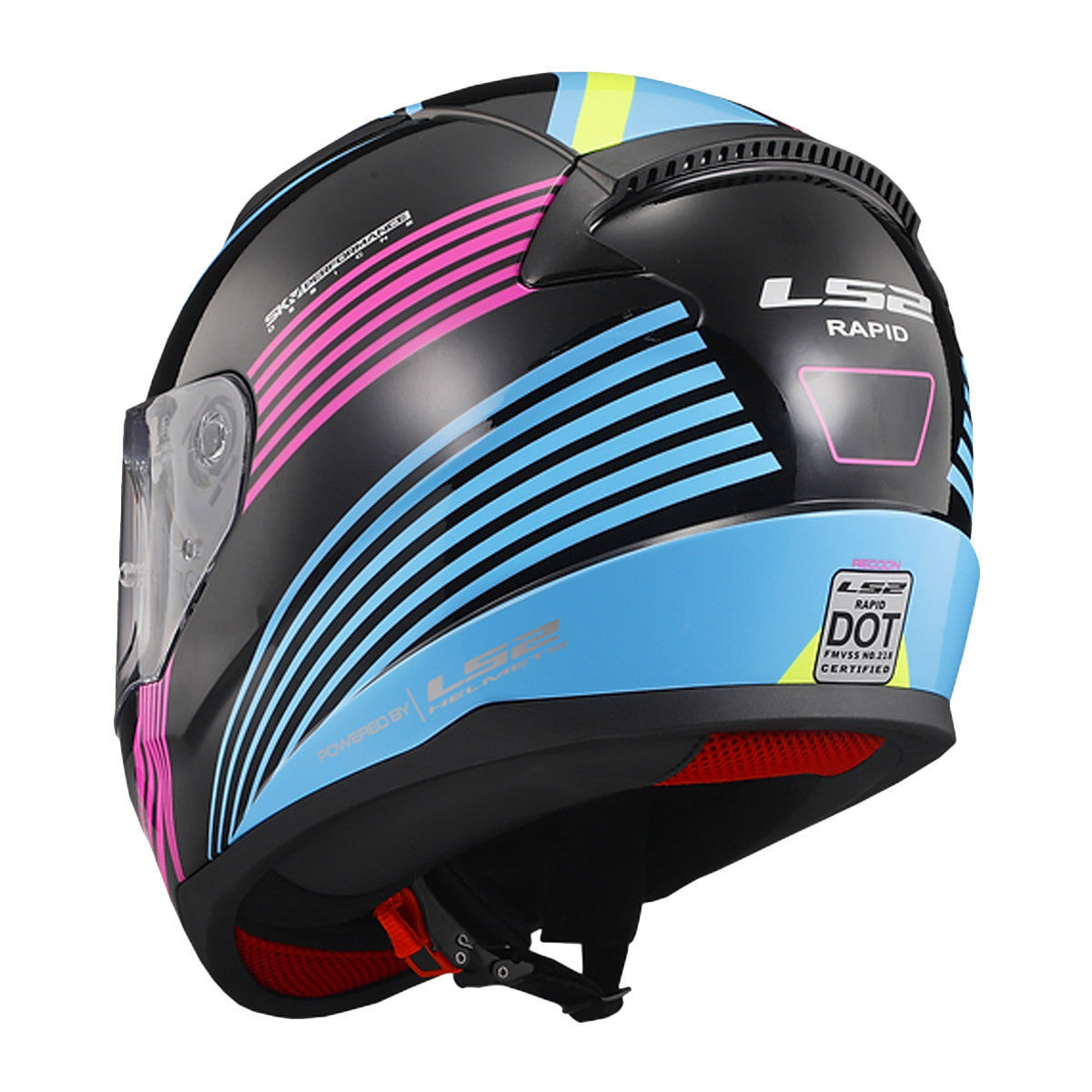 LS2 Rapid Rad Helmet-Rear-View