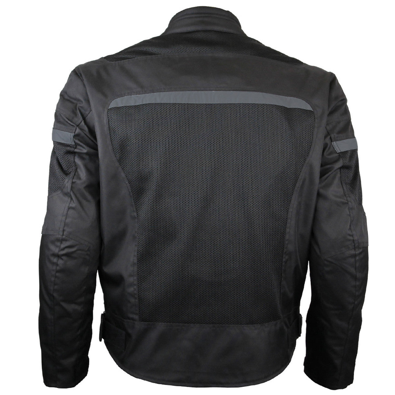 Advance Vance VL1624B Mens All Weather Season CE Armor Mesh Motorcycle Jacket - back