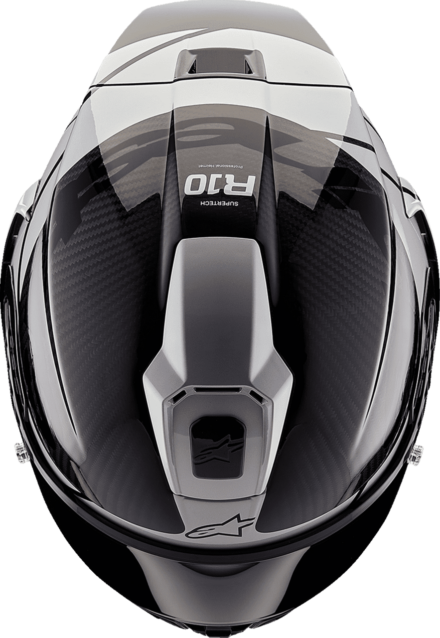 alpinestars-supertech-r10-element-full-face-motorcycle-racing-helmet-carbon-silver-black-top