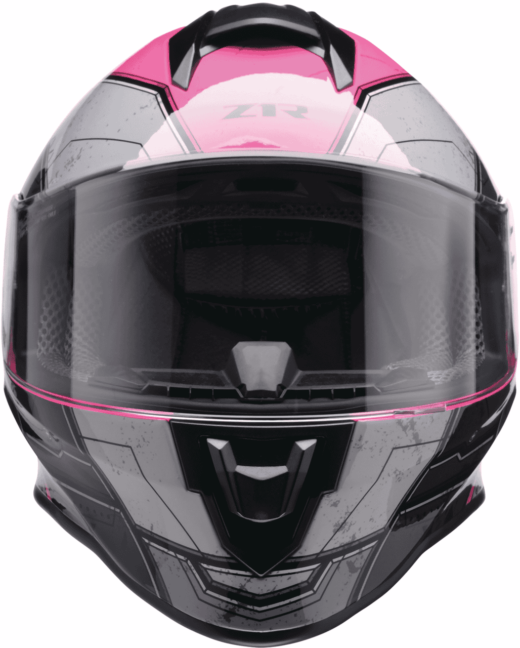 z1r-youth-warrant-sentinel-full-face-motorcycle-helmet-pink-front-view