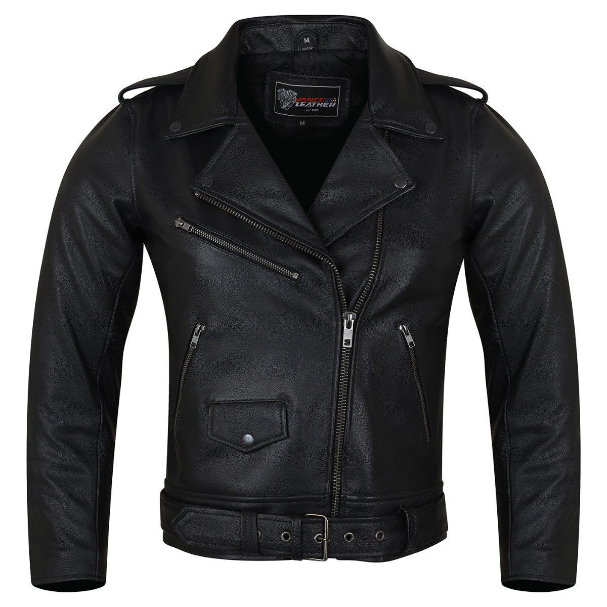 Vance Leather VL616 Ladies Premium Goatskin Classic Motorcycle Leather Jacket - main