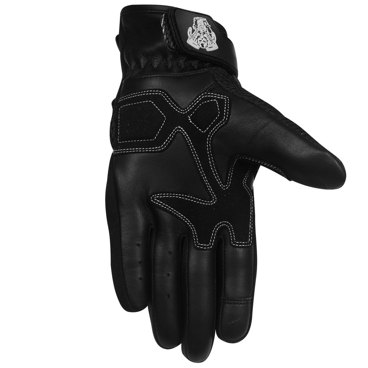 Vance VL434 AirFlow II Mesh / Textile Motorcycle Gloves- black-front